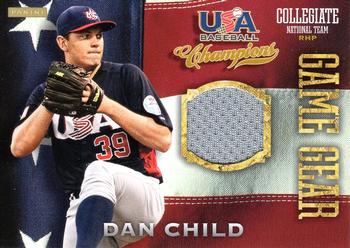 2013 Panini USA Baseball Champions - Game Gear Jerseys #27 Dan Child Front