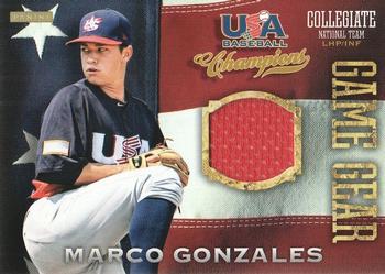 2013 Panini USA Baseball Champions - Game Gear Jerseys #34 Marco Gonzales Front