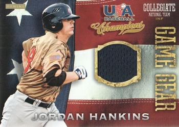 2013 Panini USA Baseball Champions - Game Gear Jerseys #35 Jordan Hankins Front