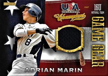 2013 Panini USA Baseball Champions - Game Gear Jerseys #57 Adrian Marin Front