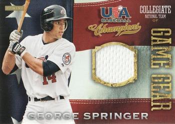 2013 Panini USA Baseball Champions - Game Gear Jerseys #60 George Springer Front