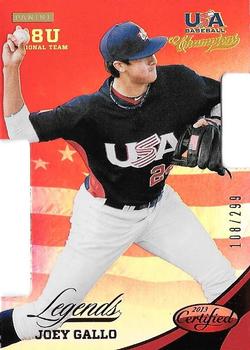 2013 Panini USA Baseball Champions - Legends Certified Die Cuts Mirror Red #21 Joey Gallo Front