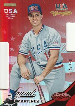 2013 Panini USA Baseball Champions - Legends Certified Die Cuts Mirror Red #31 Tino Martinez Front