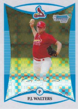 2008 Bowman - Chrome Prospects X-Fractor #BCP76 P.J. Walters Front