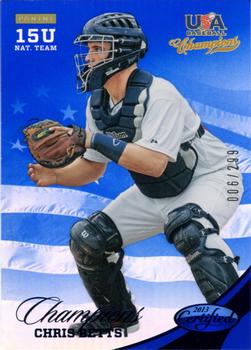 2013 Panini USA Baseball Champions - National Team Mirror Blue #172 Chris Betts Front
