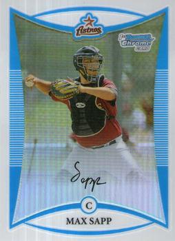 2008 Bowman - Chrome Prospects Refractor #BCP1 Max Sapp Front