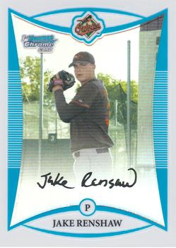 2008 Bowman - Chrome Prospects Refractor #BCP34 Jake Renshaw Front