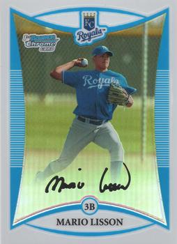 2008 Bowman - Chrome Prospects Refractor #BCP93 Mario Lisson Front