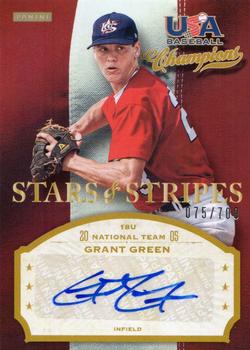 2013 Panini USA Baseball Champions - Stars and Stripes Signatures #GRG Grant Green Front