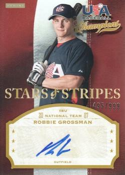 2013 Panini USA Baseball Champions - Stars and Stripes Signatures #RGR Robbie Grossman Front