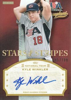 2013 Panini USA Baseball Champions - Stars and Stripes Signatures #WNK Kyle Winkler Front