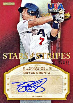 2013 Panini USA Baseball Champions - Stars and Stripes Signatures #BTZ Bryce Brentz Front