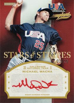 2013 Panini USA Baseball Champions - Stars and Stripes Signatures Red Ink #WAC Michael Wacha Front