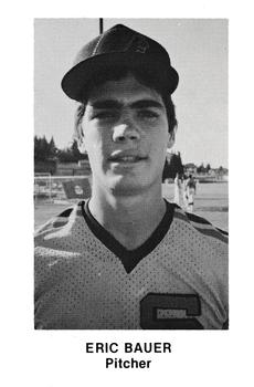 1985 Pacific Spokane Indians #NNO Eric Bauer Front