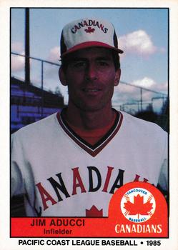 1985 Cramer Vancouver Canadians #206 Jim Adduci Front