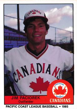 1985 Cramer Vancouver Canadians #213 Jim Paciorek Front