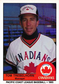 1985 Cramer Vancouver Canadians #215 Tom Trebelhorn Front