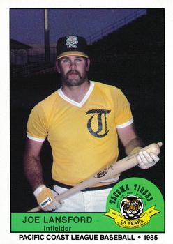 1985 Cramer Tacoma Tigers #146 Joe Lansford Front
