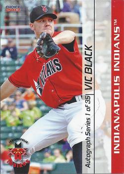 2013 Choice Indianapolis Indians #1 Victor Black Front