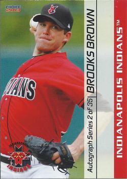 2013 Choice Indianapolis Indians #2 Brooks Brown Front