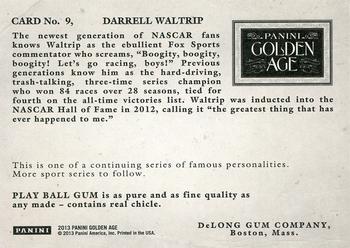 2013 Panini Golden Age - Delong Gum #9 Darrell Waltrip Back