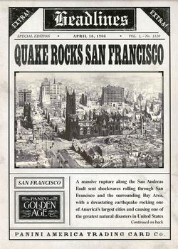 2013 Panini Golden Age - Headlines #11 Quake Rocks San Francisco Front