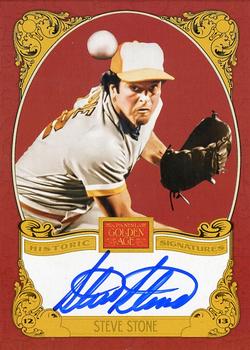 2013 Panini Golden Age - Historic Signatures #SST Steve Stone Front