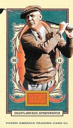 2013 Panini Golden Age - Mini American Caramel Blue Back #17 Grantland Rice Front