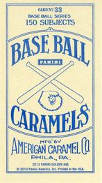 2013 Panini Golden Age - Mini American Caramel Blue Back #33 Dave Bancroft Back