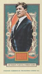 2013 Panini Golden Age - Mini American Caramel Blue Back #34 Jim Thorpe Front