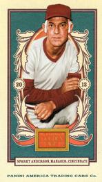 2013 Panini Golden Age - Mini American Caramel Blue Back #141 Sparky Anderson Front