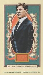 2013 Panini Golden Age - Mini Nadja Caramels Back #34 Jim Thorpe Front