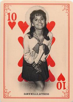 2013 Panini Golden Age - Playing Cards #10♥ Dawn Wells Front