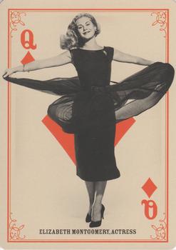 2013 Panini Golden Age - Playing Cards #Q♦ Elizabeth Montgomery Front
