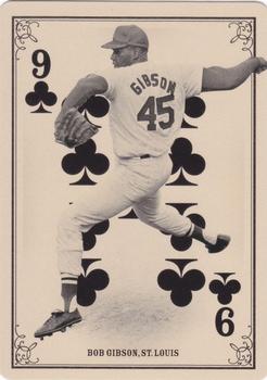 2013 Panini Golden Age - Playing Cards #9♣ Bob Gibson Front