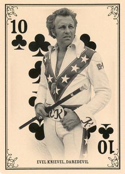 2013 Panini Golden Age - Playing Cards #10♣ Evel Knievel Front