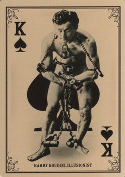 2013 Panini Golden Age - Playing Cards #K♠ Harry Houdini Front