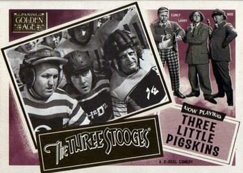 2013 Panini Golden Age - The Three Stooges #1 Three Little Pigskins Front