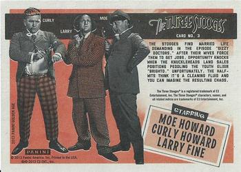 2013 Panini Golden Age - The Three Stooges #3 Dizzy Doctors Back