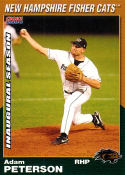 2004 Choice New Hampshire Fisher Cats #02 Adam Peterson Front