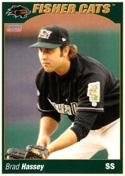 2005 Choice New Hampshire Fisher Cats #13 Brad Hassey Front