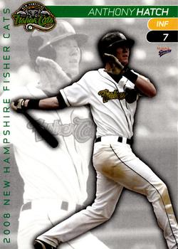 2008 MultiAd New Hampshire Fisher Cats #2 Anthony Hatch Front