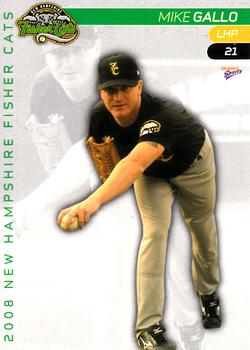 2008 MultiAd New Hampshire Fisher Cats #14 Mike Gallo Front