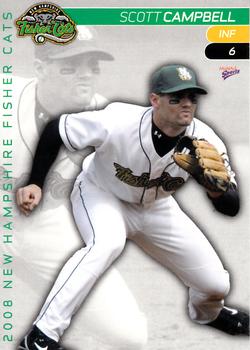 2008 MultiAd New Hampshire Fisher Cats #23 Scott Campbell Front
