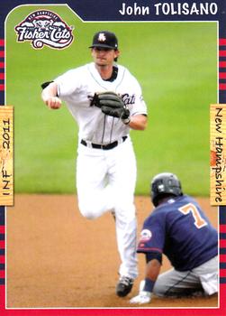 2011 Grandstand New Hampshire Fisher Cats #NNO John Tolisano Front