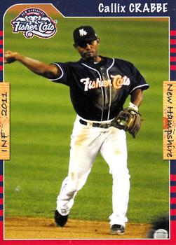2011 Grandstand New Hampshire Fisher Cats #NNO Callix Crabbe Front