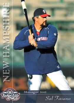2012 Grandstand New Hampshire Fisher Cats #1 Sal Fasano Front