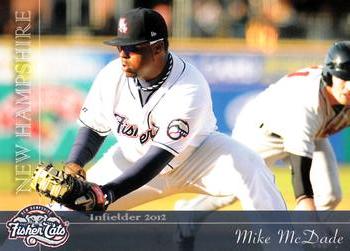 2012 Grandstand New Hampshire Fisher Cats #20 Mike McDade Front