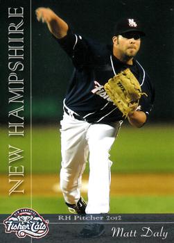 2012 Grandstand New Hampshire Fisher Cats #21 Matt Daly Front