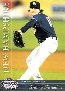 2012 Grandstand New Hampshire Fisher Cats #24 Danny Farquhar Front